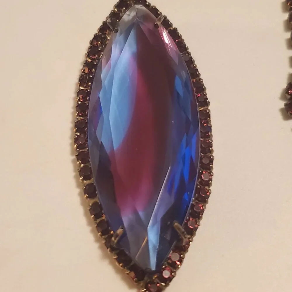 1 Big Ruby Stone Necklace, item # A 1238, wt . 42 grams. - Picture 2 of 13